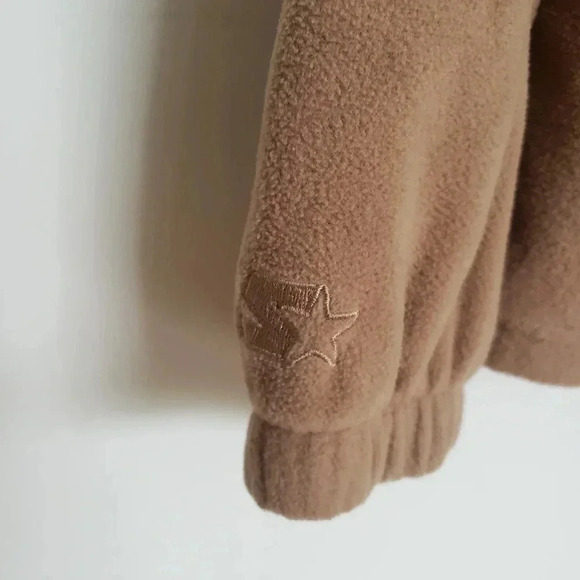 Mens Five Stars Tan Fleece Size M (38-40) Full Zip - Picture 3 of 7
